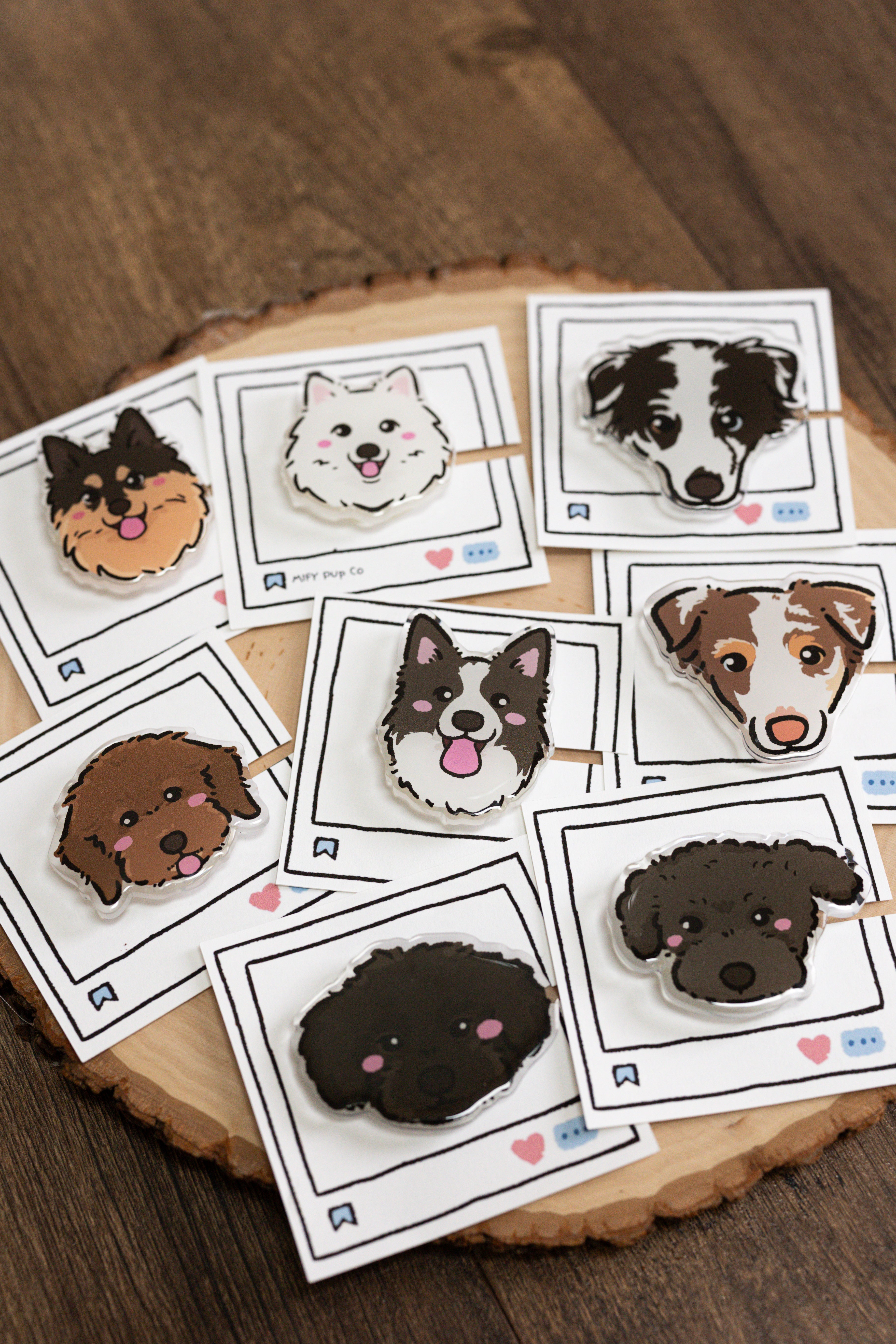 Custom Pet Portrait Phone Grip – Personalized Acrylic Grip with Your Pet’s Photo