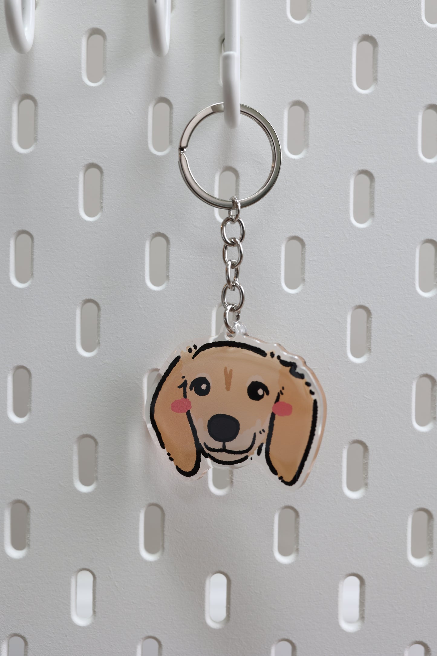 Custom Pet Portrait Acrylic Keychain