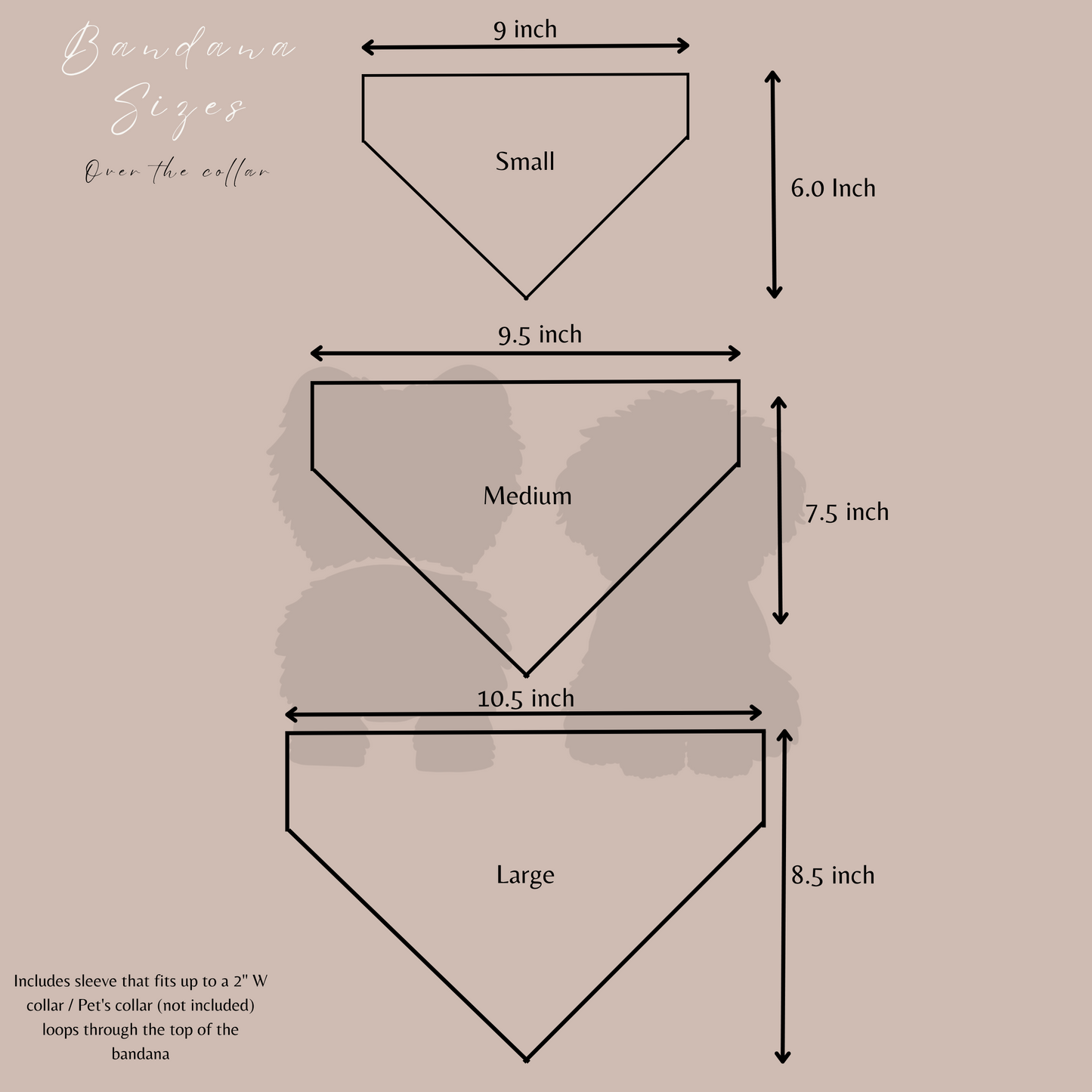 Over the discount collar dog bandana