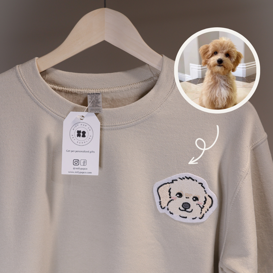Custom Pet Portrait Sweatshirt (Pre-Order)