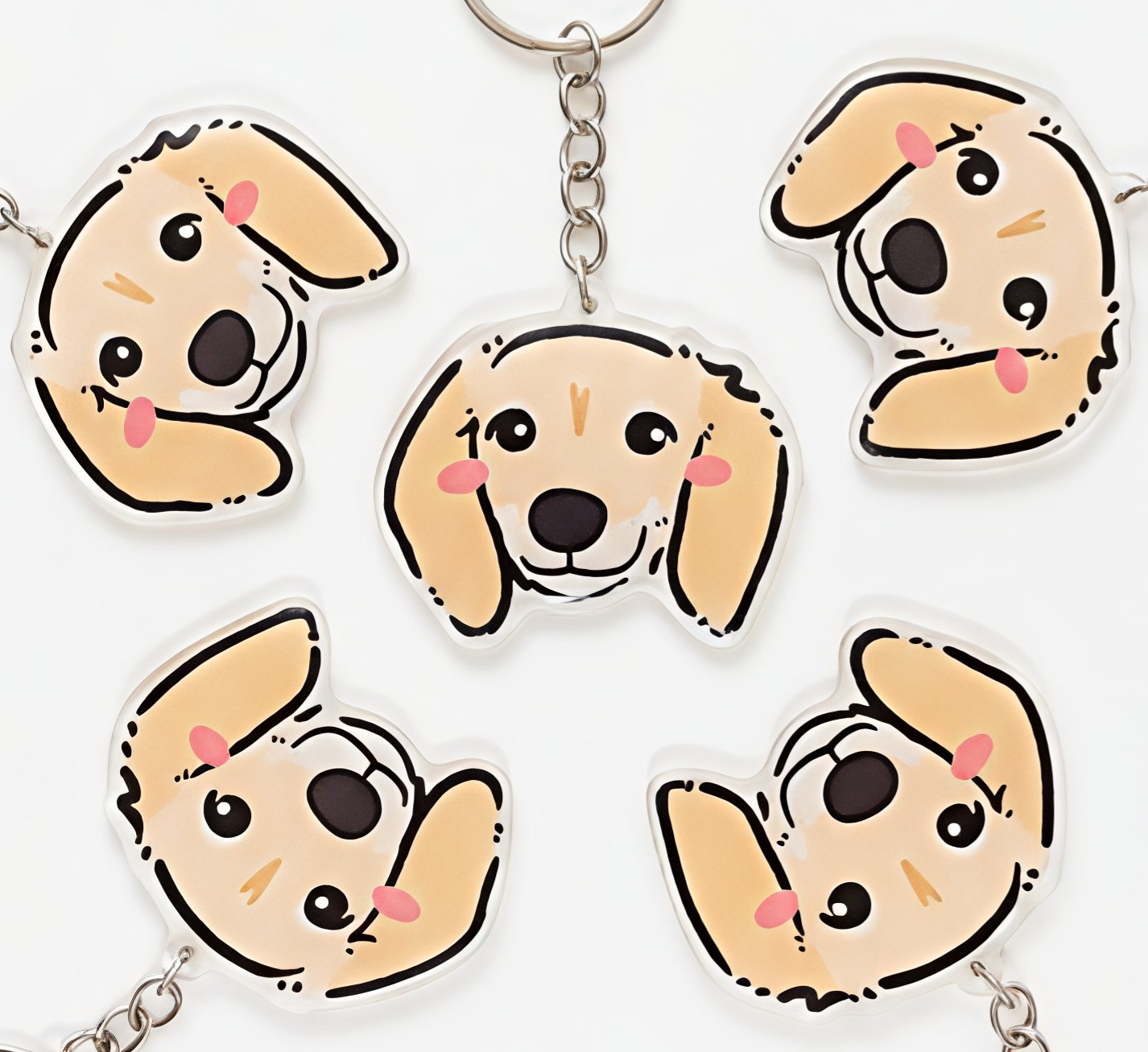Acrylic Dog Breed Keychain – Dachshund Gift & Pet Accessory