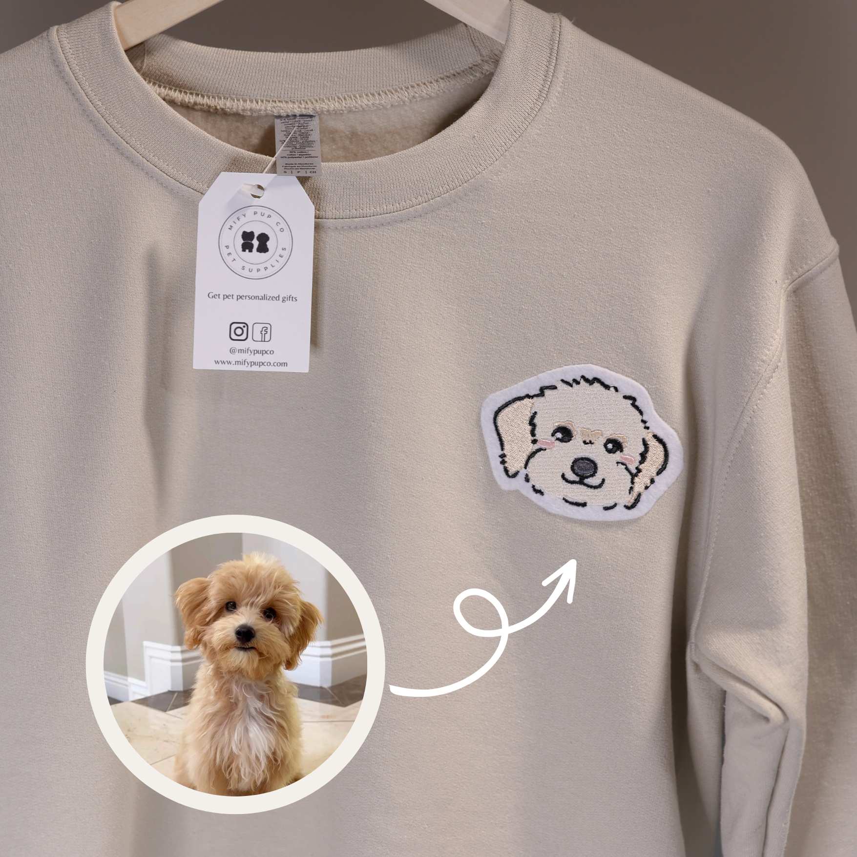 Custom embroidery sweatshirt Dog mom shirt Mother's day gift Dog mom embroidered sweatshirt,  dog mom crewneck,  dog mama, gift for her,  gift for mom,  dog mom apparel,  dog mom shirt,  gift for dog mom