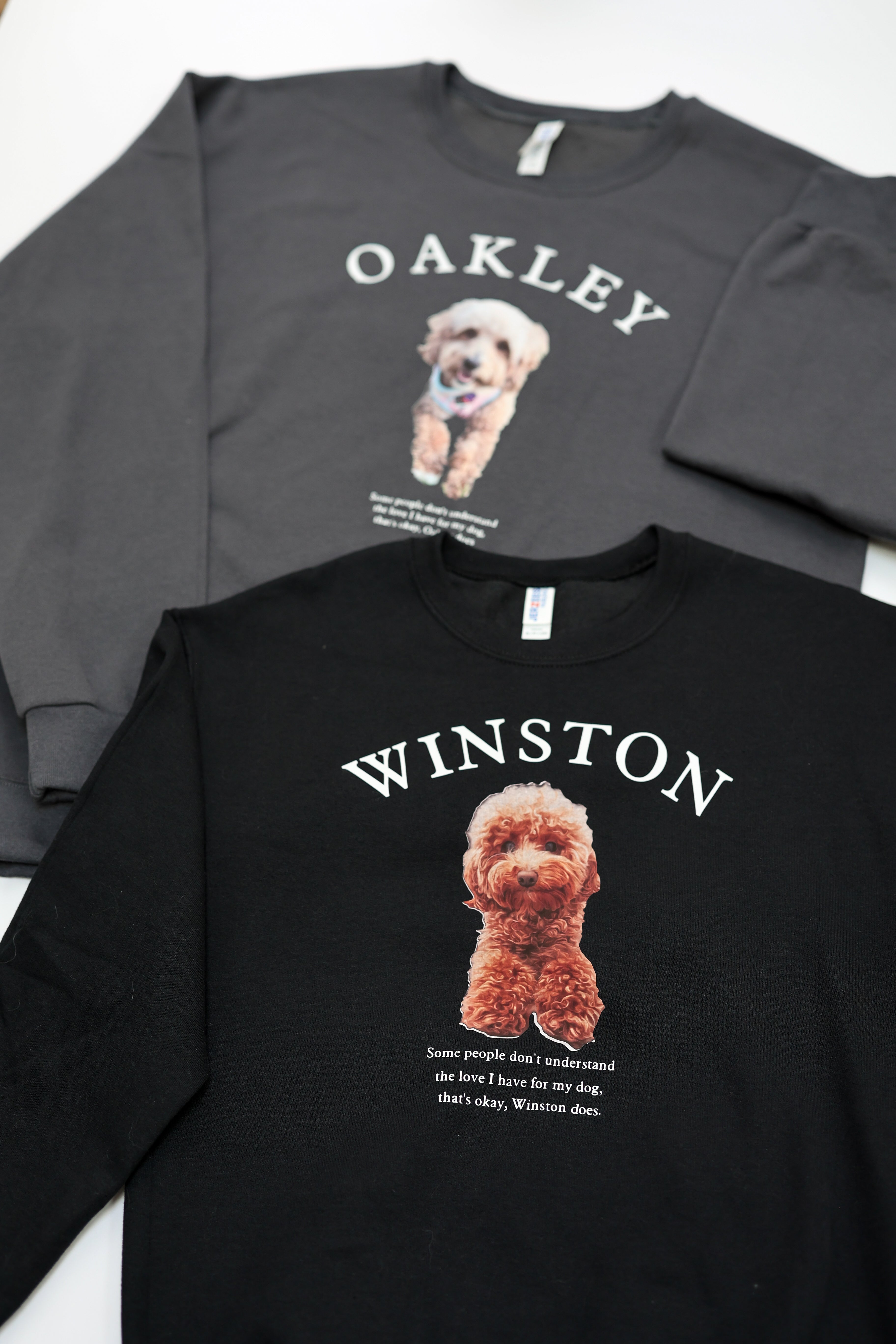 Custom Printed Dog Portrait Sweatshirt