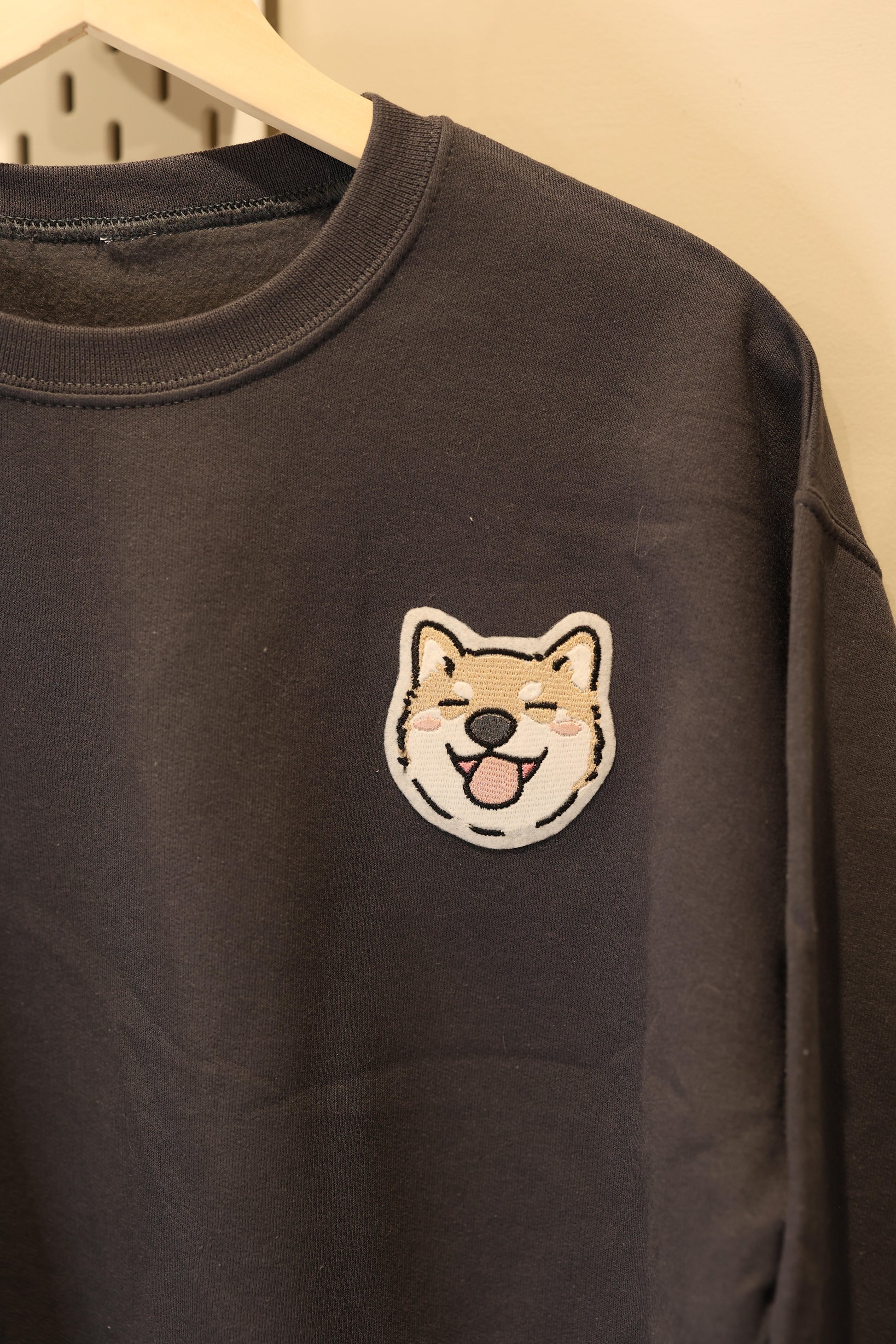 Custom Embroidery Patch Dog Breed Sweatshirt 